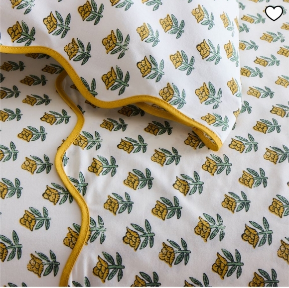 $West Elm Begonia Sheet Set, Queen, Color Dijon, Retail Price $139.00 USD - Picture 3 of 16